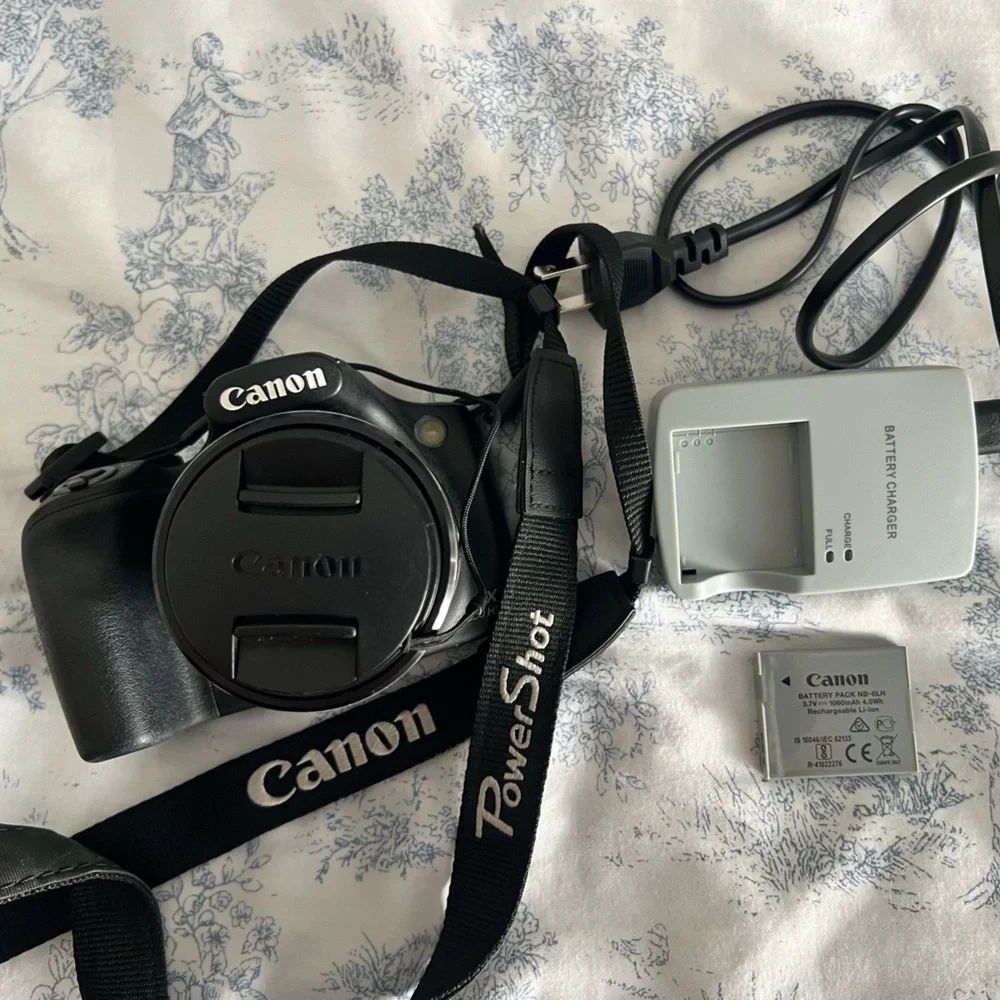 Canon Black Digital Camera with Strap